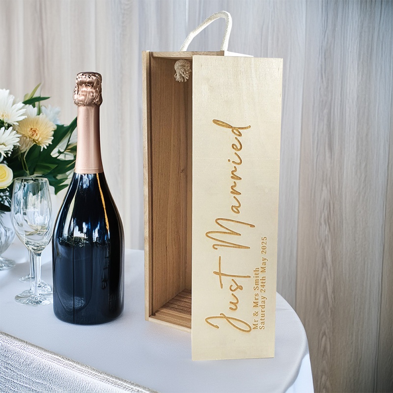 Personalised Wine Box - Just Married